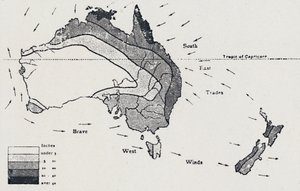 Vientos y Precipitaciones - Noviembre a Abril, 1923 de Unbekannt