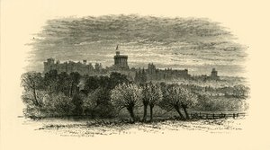 Castillo de Windsor desde la Logia del Provost en Eton, 1911 de Unbekannt