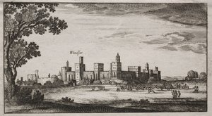 Castillo de Windsor desde el sureste, 1600s de Unbekannt