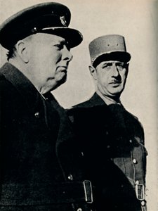Winston Churchill y el General De Gaulle, junio de 1940, 1945