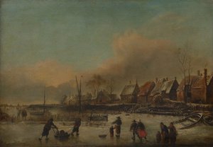 Escena de invierno de Unbekannt