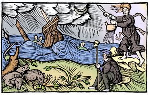 Bruja levantando una tormenta, 1562 de Unbekannt