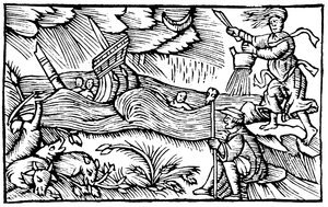 Bruja levantando una tormenta, 1562 de Unbekannt