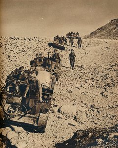 Con los hombres de Anderson en Túnez, 1943