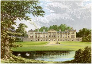 Abadía de Woburn, Bedfordshire, hogar del Duque de Bedford, c1880 de Unbekannt