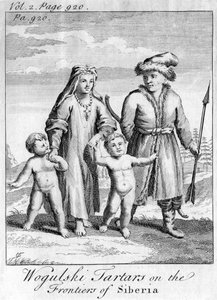 Tártaros Wogulski en las fronteras de Siberia, c1740 de Unbekannt