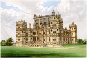 Wollaton Hall, Nottingham, Nottinghamshire, hogar de Lord Middleton, c1880 de Unbekannt