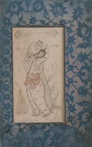 Mujer llevando un jarrón, siglo XVII