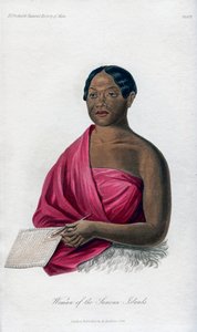 Mujer de las Islas Samoa, 1848 de Unbekannt