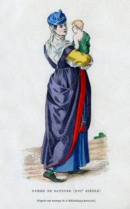 Mujer de Bayona, Francia, siglo XVI, 1882-1884 de Unbekannt