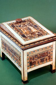 Cofre de madera de la Tumba de Tutankamón, siglo XIV a.C. de Unbekannt