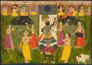 Adoración de Shri Nathji, ca. 1700
