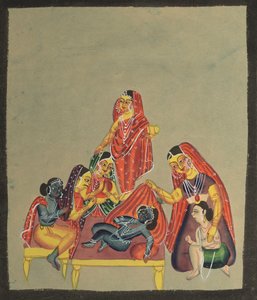 Adoración del Niño Krishna de Unbekannt