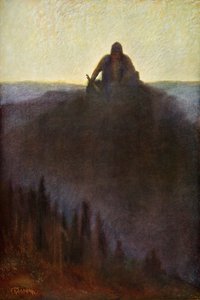 Wotan espera en Valhalla el fin con su lanza rota, 1906 de Unbekannt