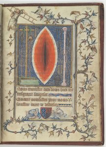 Herida de Cristo del Salterio y libro de oraciones de Bonne de Luxemburgo, ca. 1345