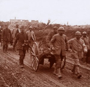 Heridos, Neuville, norte de Francia, c1914-c1918 de Unbekannt
