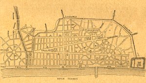 Plan de Wren para la reconstrucción de Londres, 1897