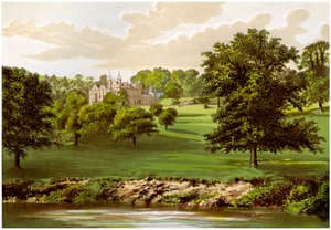 Wyaston Leys, Herefordshire, hogar de la familia Bannerman, c1880