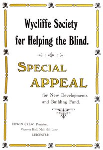 Sociedad Wycliffe para Ayudar a los Ciegos, 1919 de Unbekannt