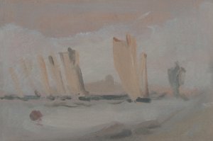 Carrera de yates en el Solent, ca. 1827 de Unbekannt
