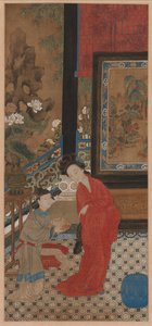 Yang Guifei saliendo del baño