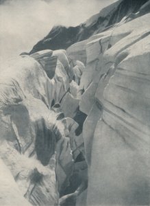 Grieta bostezante por encima de Bergli en Grindelwald, c1935 de Unbekannt