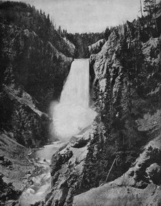 Cataratas de Yellowstone, Wyoming, c. 1897 de Unbekannt