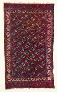 Alfombra Yomut Turkoman, c1700