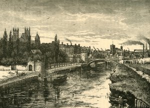 York, desde el Ouse, 1898 de Unbekannt