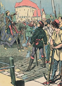 El joven rey Ricardo sofoca la rebelión de Unbekannt