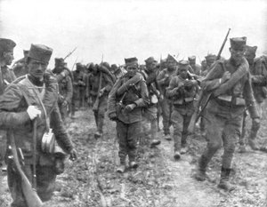 Jóvenes reclutas serbios, 1914 de Unbekannt