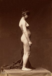 [Joven mujer, desnuda, figura completa de perfil], 1860s de Unbekannt