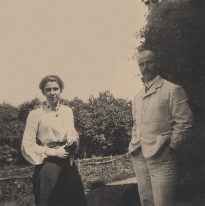 Yuri Alexandrovich Olsufyev 1878-1938 con su esposa Sophia Vladimirovna, 1900s