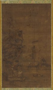 Zhong Kui domando las cinco pestilencias, siglo XVI-XVII