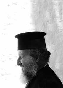Sacerdote de la Iglesia Ortodoxa en Creta (papa) Creta 1985
