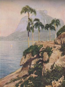 La colina de Gavea - Vistas que encantan el ojo a lo largo de la costa sinuosa de Río de Janeiro, c1935 de Unbekannt