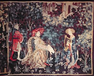 El Concierto, Tapiz de Arras, 1420