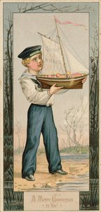 Feliz Navidad para ti, tarjeta de Navidad, 1879 de Unbekannt Unbekannt