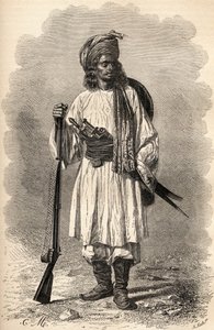 Un soldado afgano, ilustración de 