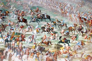 Escena de Batalla (detalle) de Unbekannt Unbekannt