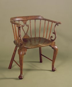 Silla Windsor de tejo y olmo, c.1760 de Unbekannt Unbekannt