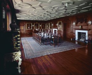 Castillo de Drumlanrig: comedor con un retrato de William, primer duque de Queensberry de Unbekannt Unbekannt