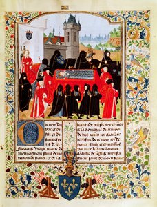 Fr 2691 f.11 Funeral de Carlos VI de Francia en 1422 con el Duque de Bedford como principal doliente y miembros del Parlamento de París de Unbekannt Unbekannt