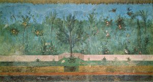 Pinturas de jardín de la llamada Villa de Livia, Primaporta, Roma, c.20 a.C. de Unbekannt Unbekannt