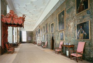 Hardwick Hall (1590-97), Interior de la Galería Larga, Derbyshire, Reino Unido de Unbekannt Unbekannt