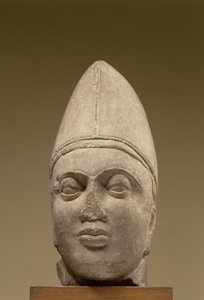 Cabeza de un escita, arenisca roja, siglo III d.C. Ahichhatra, UP de Unbekannt Unbekannt
