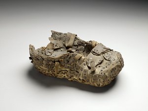 Bota del ermitaño, Galería Tradescant (cuero y hierro)