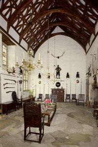 Interior del Gran Salón, Cotehele House, Cornwall de Unbekannt Unbekannt