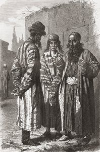 Judíos de Taskent, capital de Uzbekistán, ilustración de 