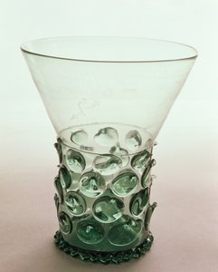 Vaso Krautstrunk Waldglas, c.1600, grabado fechado en 1626